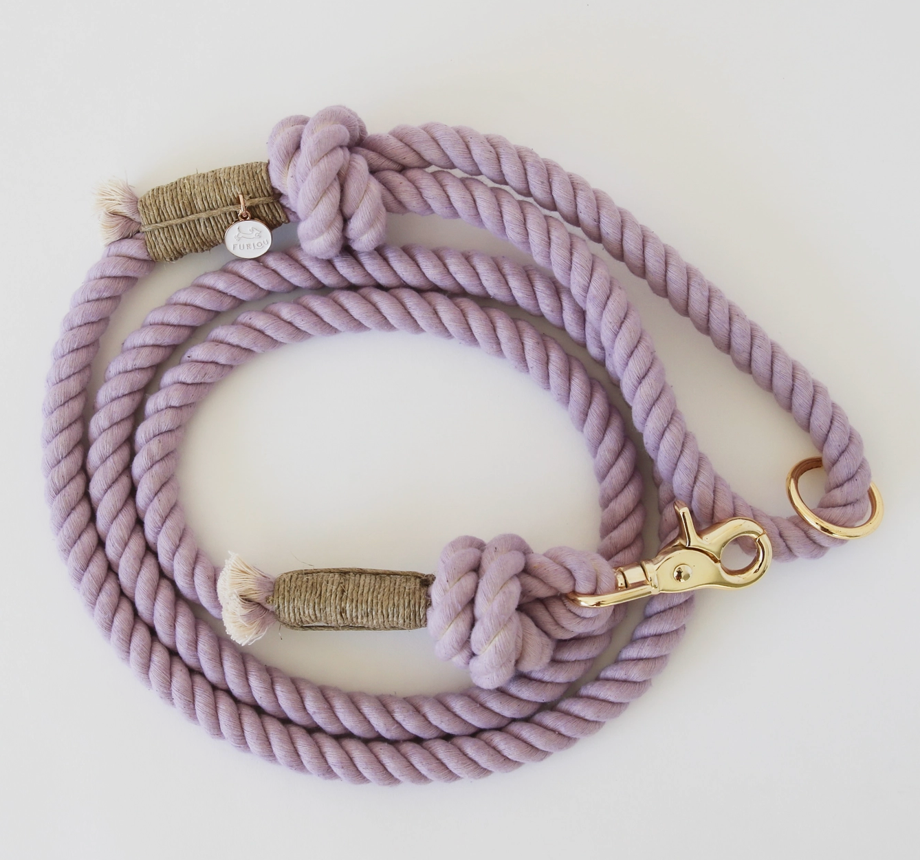 **Furlou Durable Rope Dog Leash - Strong & Adjustable Pet Walking Lead for Small Medium Large Dogs - Perfect for Outdoor Adventures, Training & Daily Walks**