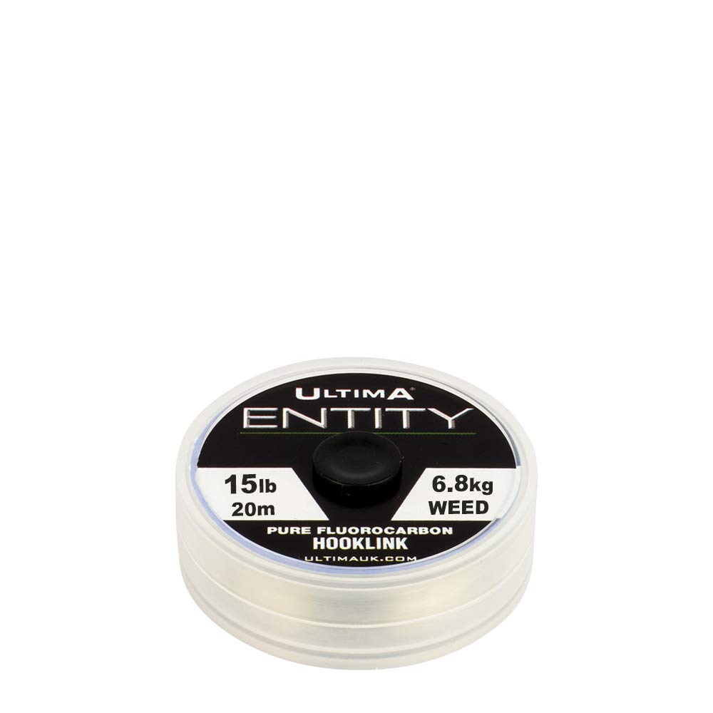 ULTIMA II Entity Pure Fluorocarbon Carp Hook Link - Strong Invisible Fishing Leader for Carp, Catfish & Bass - Perfect for Freshwater & Saltwater Angling