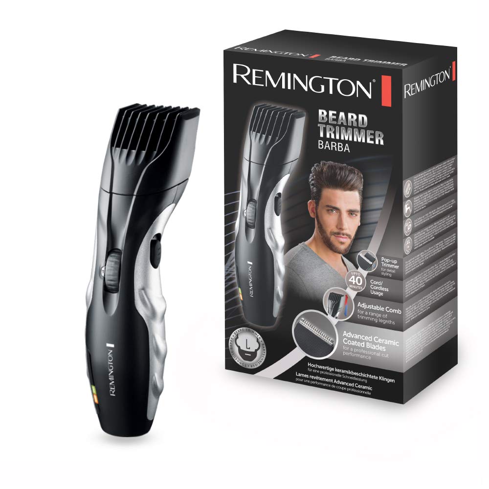 Remington MB 320C Professional Beard Trimmer for Men - Precision Grooming Kit with Adjustable Settings & Long Battery Life - Perfect for Home, Travel & Barbershop Use