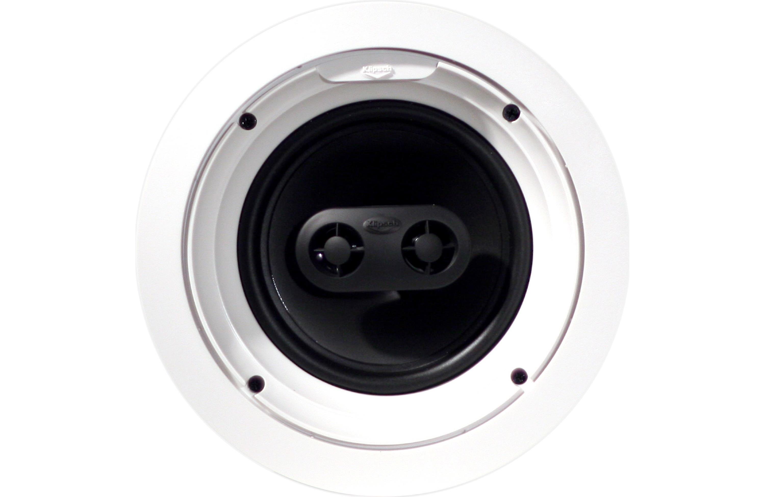 Klipsch R-1650-CSM 6.5 Inch In-Ceiling Speaker - High Performance Home Audio System for Living Room, Bedroom & Home Theater Installation