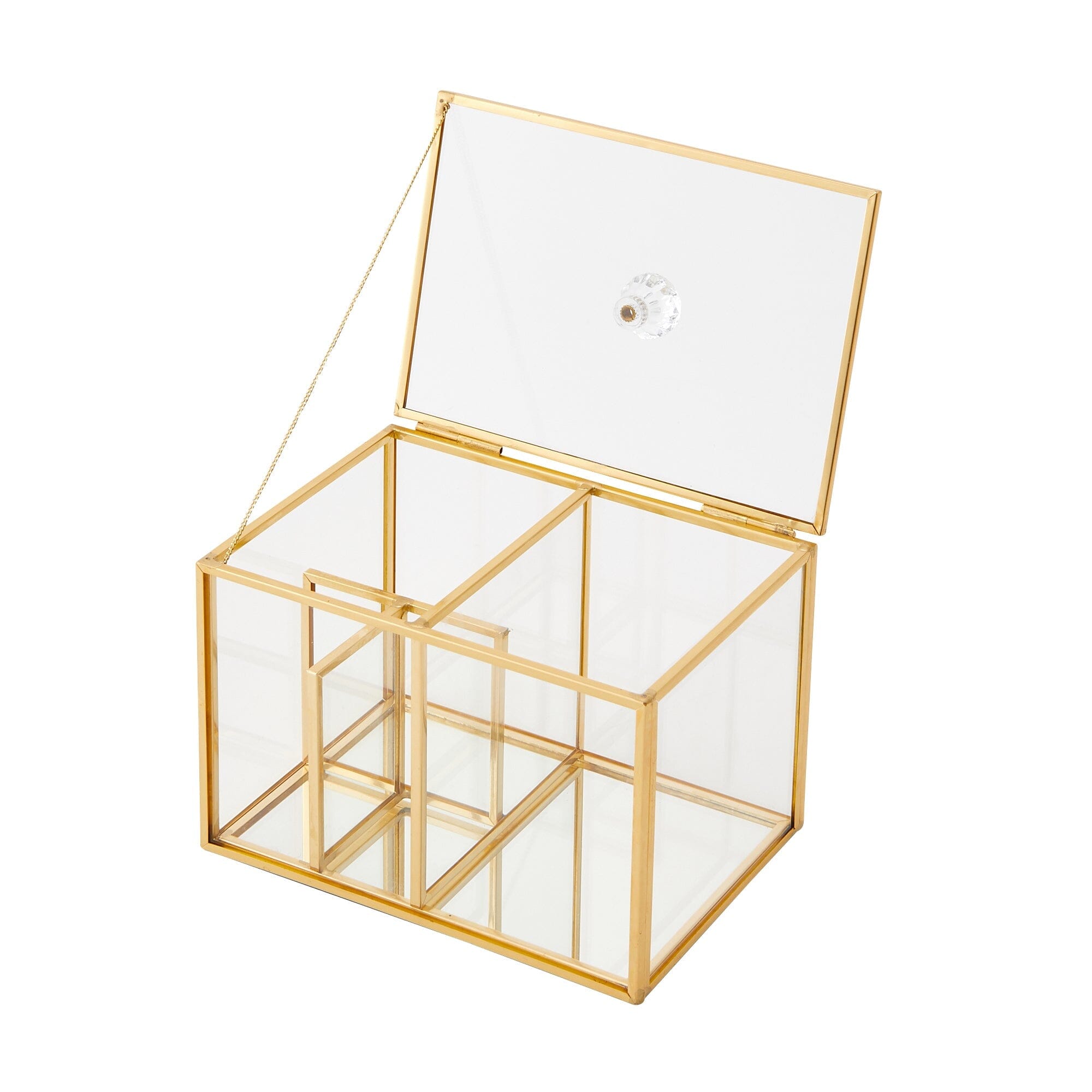 Premium Glass Storage Organizer with Soft Cotton Case - Perfect for Jewelry, Sunglasses & Small Accessories at Home or Travel