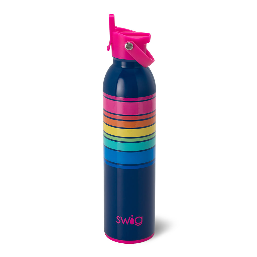 26oz Electric Slide Flip & Sip Water Bottle - Leak Proof, BPA Free, Insulated Stainless Steel Tumbler for Gym, Office & Outdoor Activities