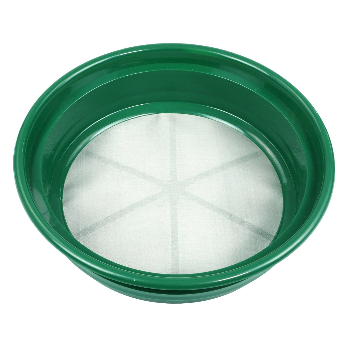 3-Piece Green Plastic Gold Sifting Pan Classifier Set - Stackable Mesh Sizes 1/20 & 1/70 - Perfect for Gold Prospecting, Gem Hunting & Outdoor Adventures