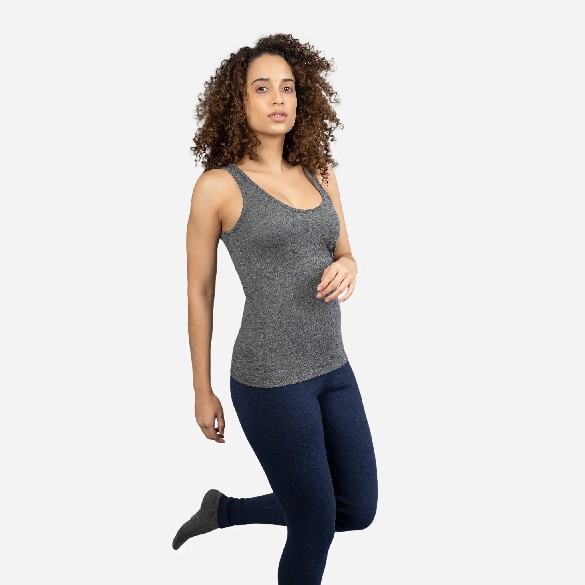 Ultralight Women's Alpaca Wool Tank Top - 160 GSM Soft & Breathable Summer Layering Piece for Travel & Outdoor Activities