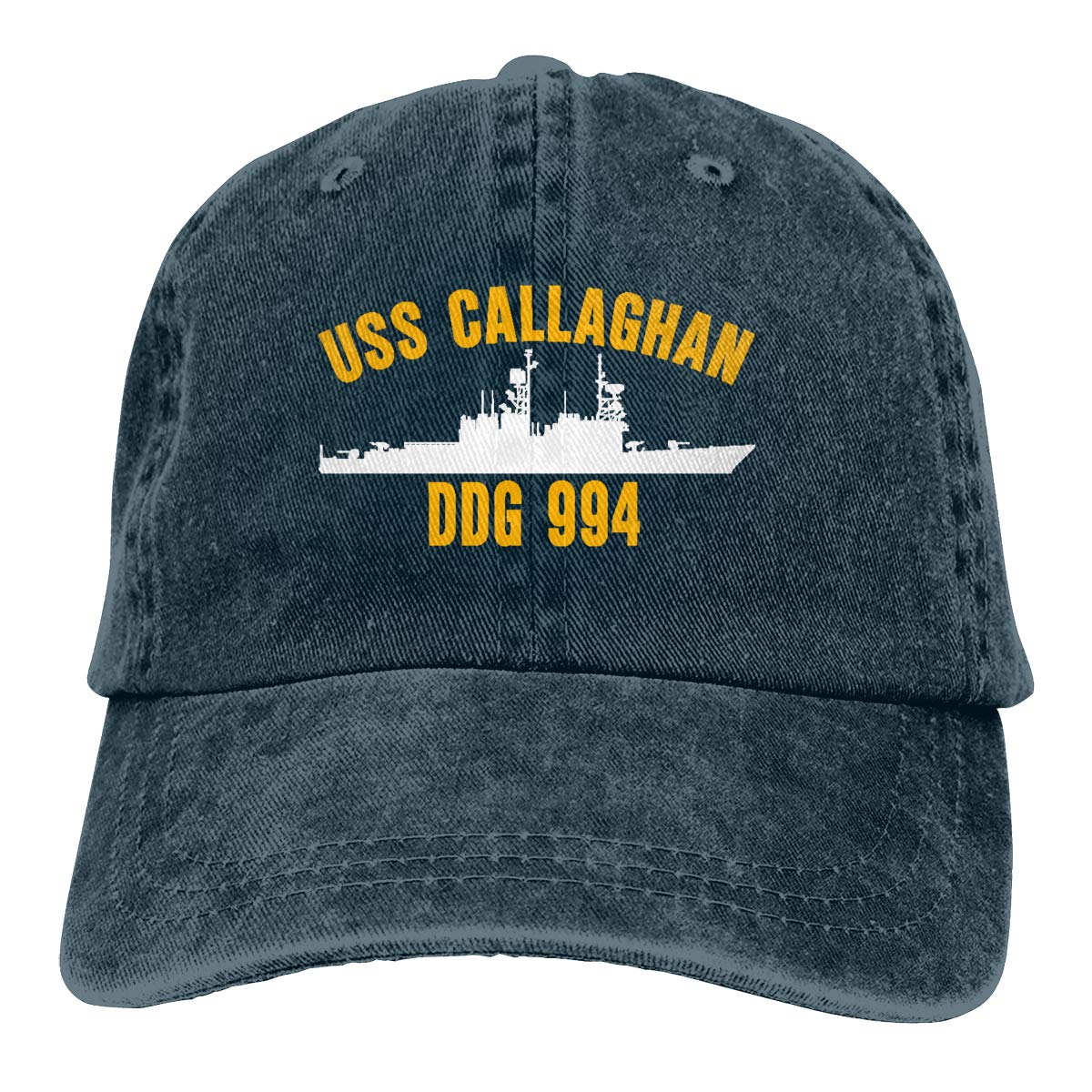 HUZEMIN USS Callaghan DDG 994 Navy Baseball Cap - Unisex Adult Denim Cowboy Hat & Dad Hat for Military Enthusiasts - Perfect for Veterans Day, Navy Events & Patriotic Outfits