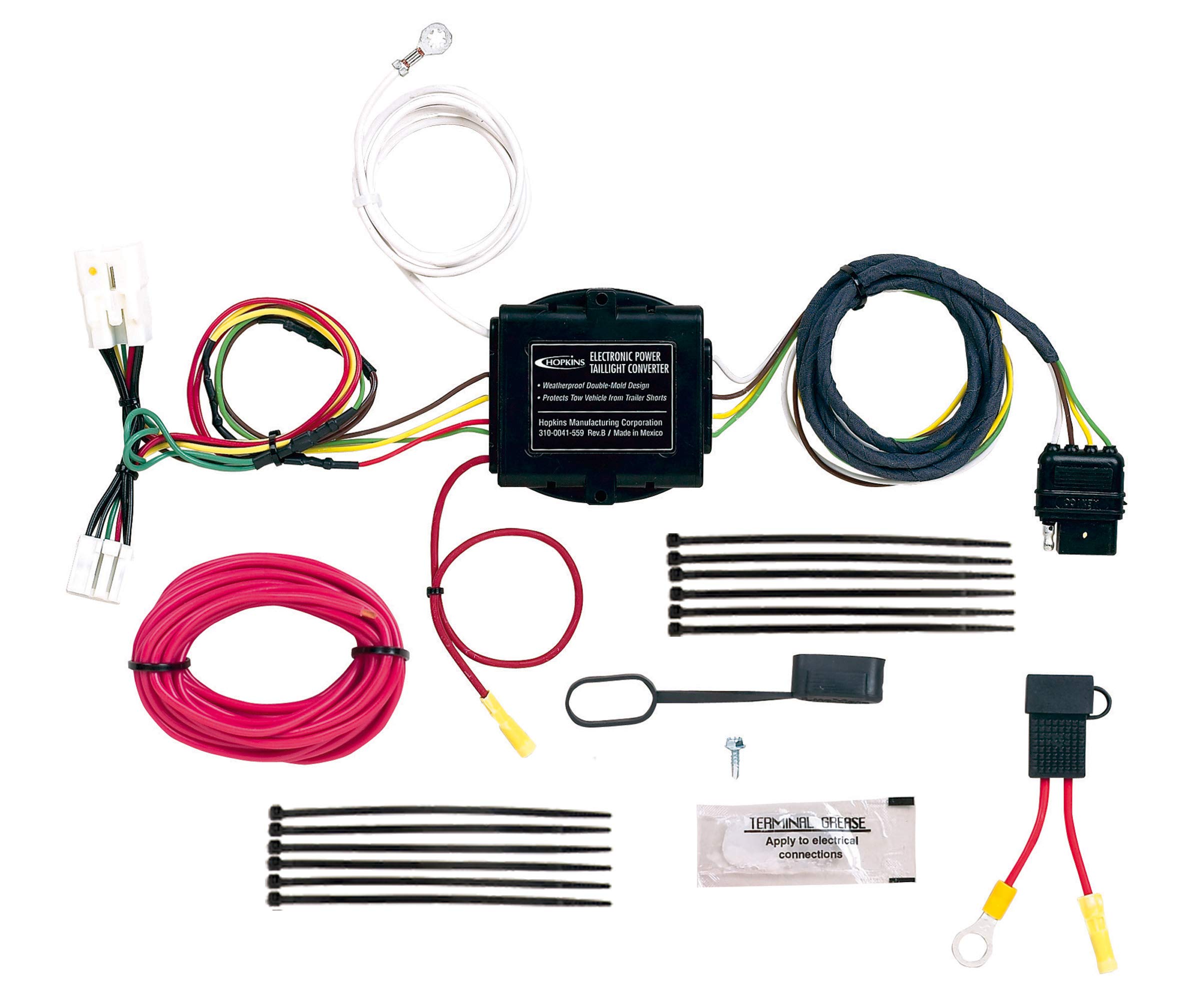 Hopkins 11141295 Plug-In Simple Vehicle Wiring Kit - Easy Installation for Car, Truck, RV & Boat Electrical Systems | Perfect for DIY Auto Repairs & Accessory Installations