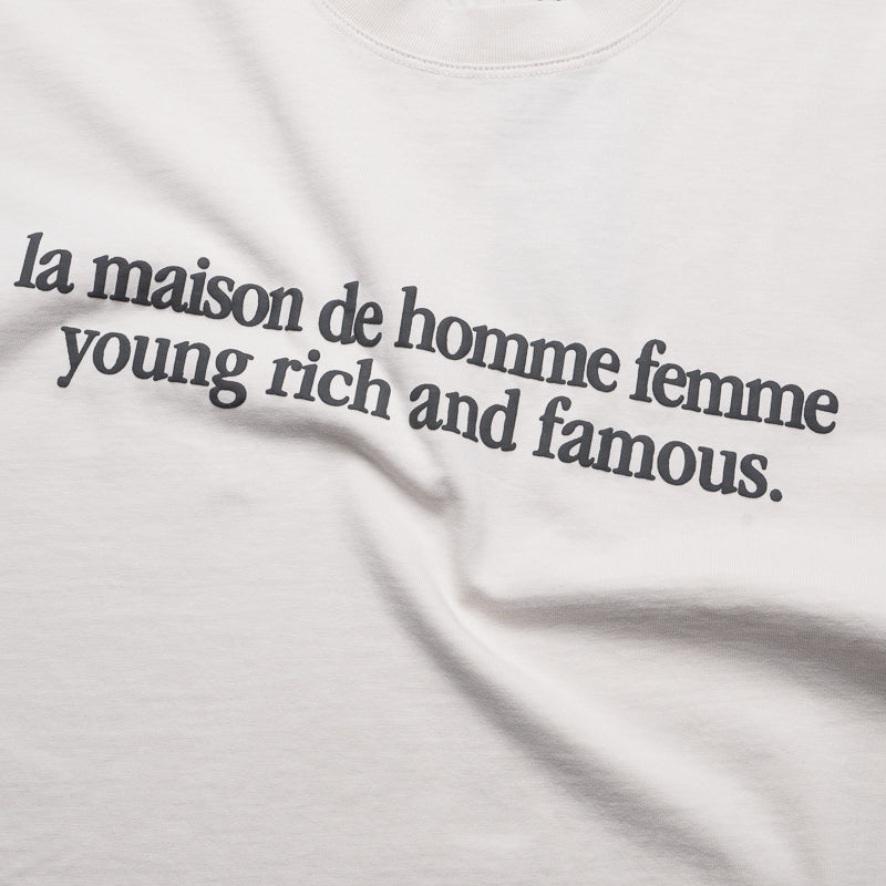 Men's & Women's Distressed Maison T-Shirt in White - Perfect for Casual Wear and Street Style Outfits