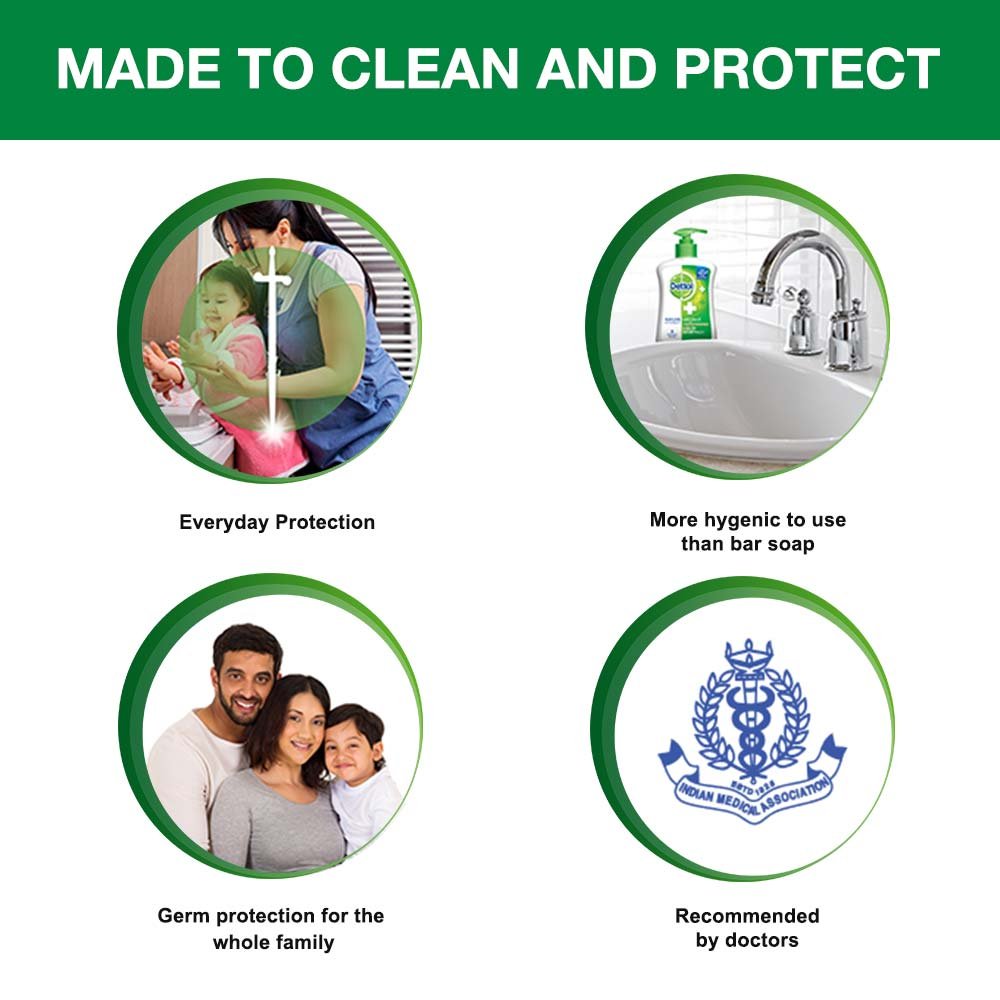 Dettol Original Liquid Hand Wash 200ml | Antibacterial Hand Soap | Kills 99.9% Germs | Moisturizing Formula | Ideal for Home, Kitchen & Bathroom Use