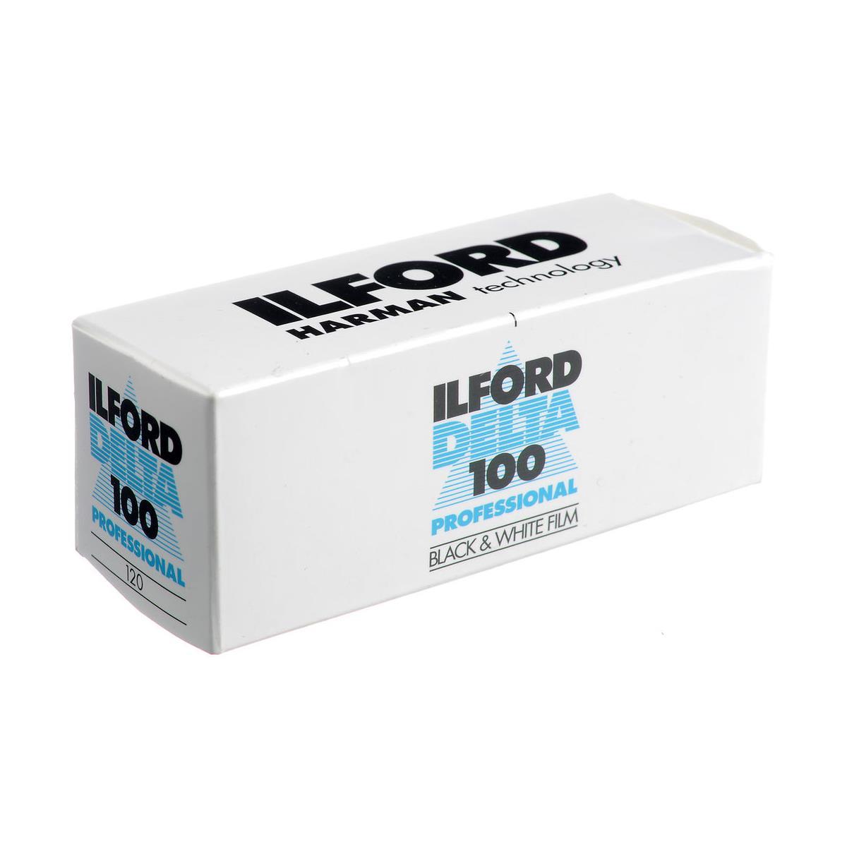 Ilford Delta 100 Professional Black & White Negative Film 120 Roll - High Resolution Fine Grain for Medium Format Cameras, Perfect for Landscape, Portrait & Street Photography