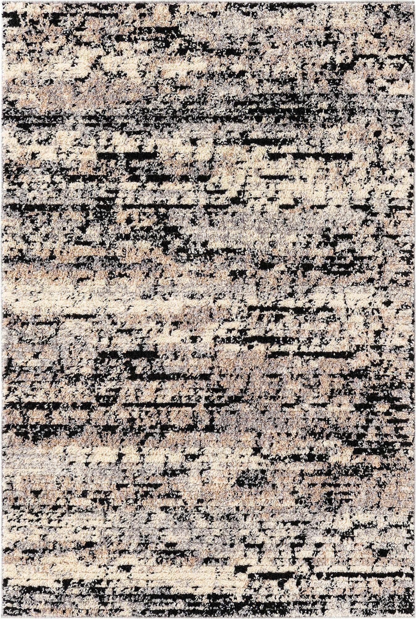 Rugs.com Tucson Collection 4x6 Gray Low Pile Area Rug - Soft & Durable for Entryways, Kitchens, Breakfast Nooks | Perfect Home Decor Accent Piece for Living Room, Bedroom, Office