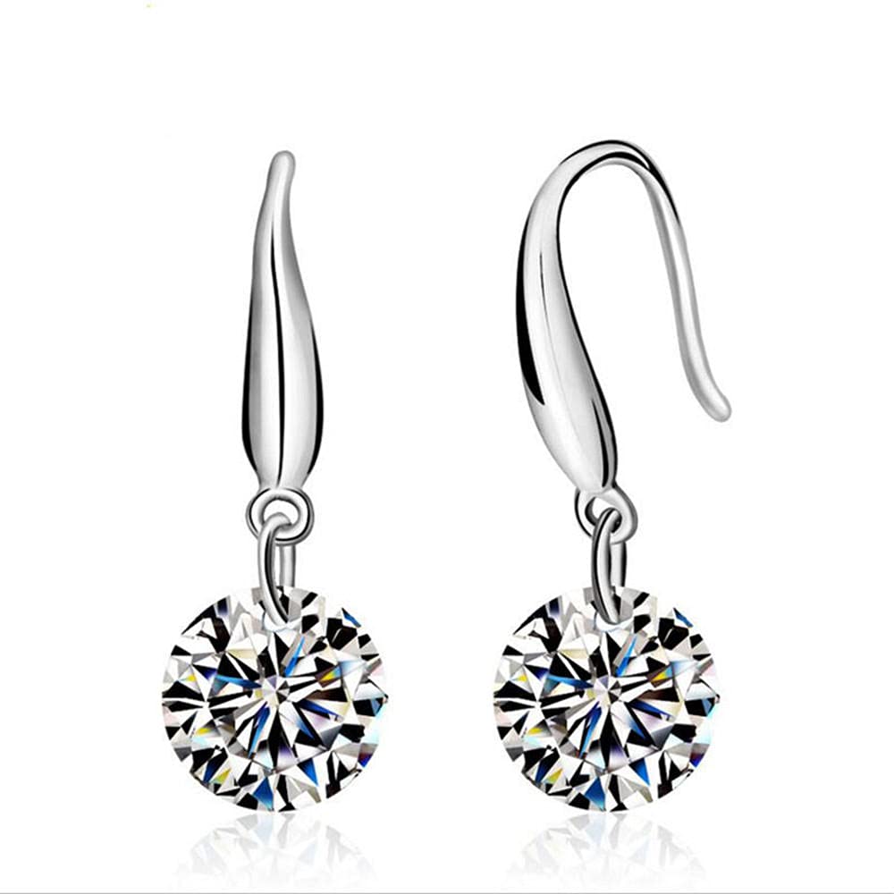 S925 Sterling Silver Crystal Stud Earrings for Women - Elegant & Hypoallergenic Jewelry for Everyday Wear, Parties & Gifts