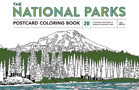 National Parks Postcard Coloring Book - 50 Unique Designs for Adults & Kids | Relaxing & Creative Activity for Travel Lovers, Nature Enthusiasts | Perfect for Road Trips, Camping & Home Decor