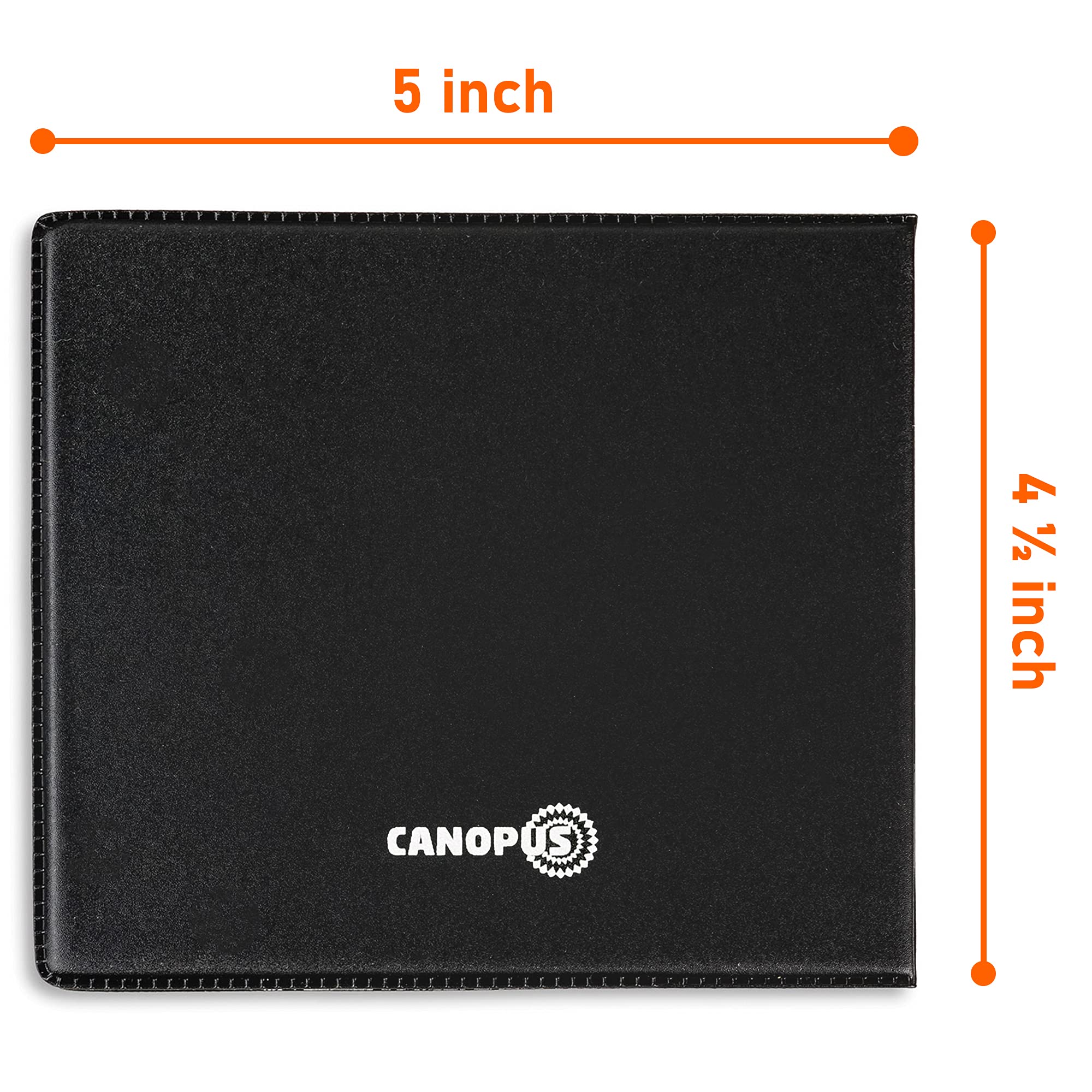 CANOPUS Car Registration & Insurance Holder - 2 Pack Vehicle Document Organizer for Auto, Truck, Motorcycle, Trailer - Durable Card Wallet for DMV Papers & Roadside Essentials (Perfect for Glove Box Storage & Quick Access During Traffic Stops)