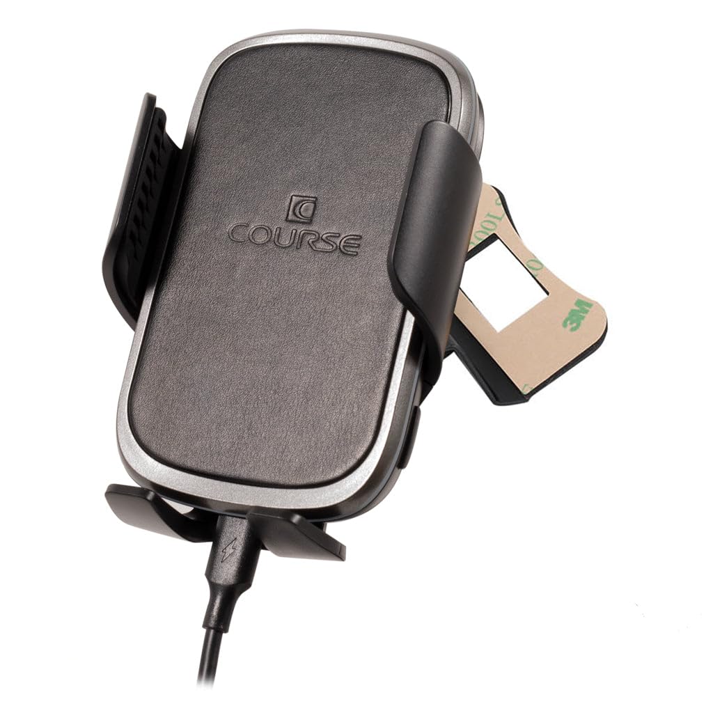 Course Motorsports DirectFit Wireless Charging Car Phone Mount - Auto-Grip Phone Holder for Ford F150 & Expedition (2009-2012) | Fast Charging, Secure Hold | Perfect for Commuting, Road Trips & Hands-Free Driving (Black)