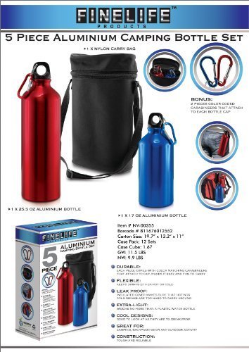 Premium Aluminum Travel Bottle Set with Leak-Proof Lids & Carrying Case - 3pc TSA Approved Toiletry Containers for Shampoo, Lotion & Cosmetics | Ideal for Air Travel, Gym & Camping Trips