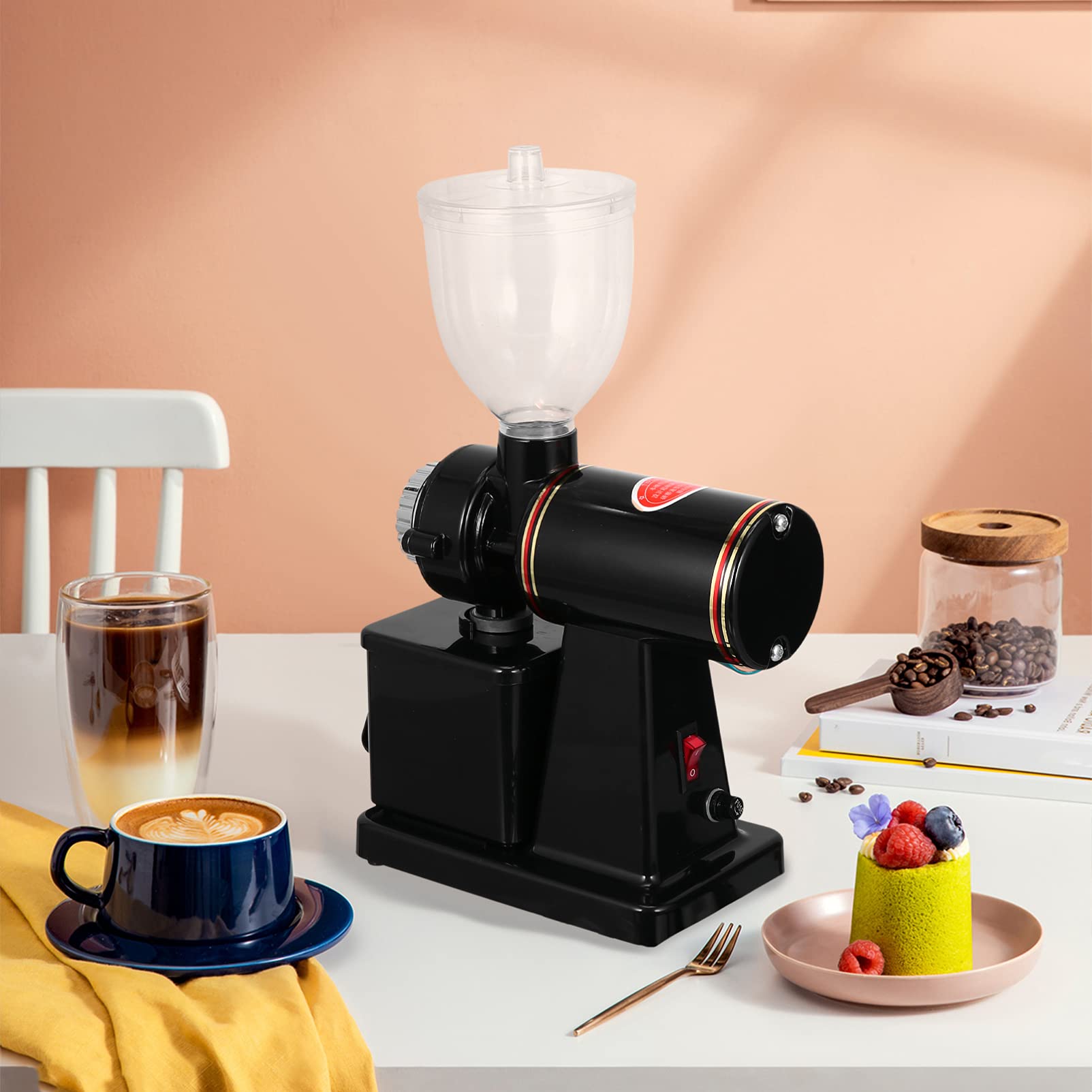 Hemoton Stainless Steel Electric Coffee Maker & Food Processor - Adjustable Speed for Home & Kitchen Use - Perfect for Brewing Coffee, Grinding Grains & Food Prep