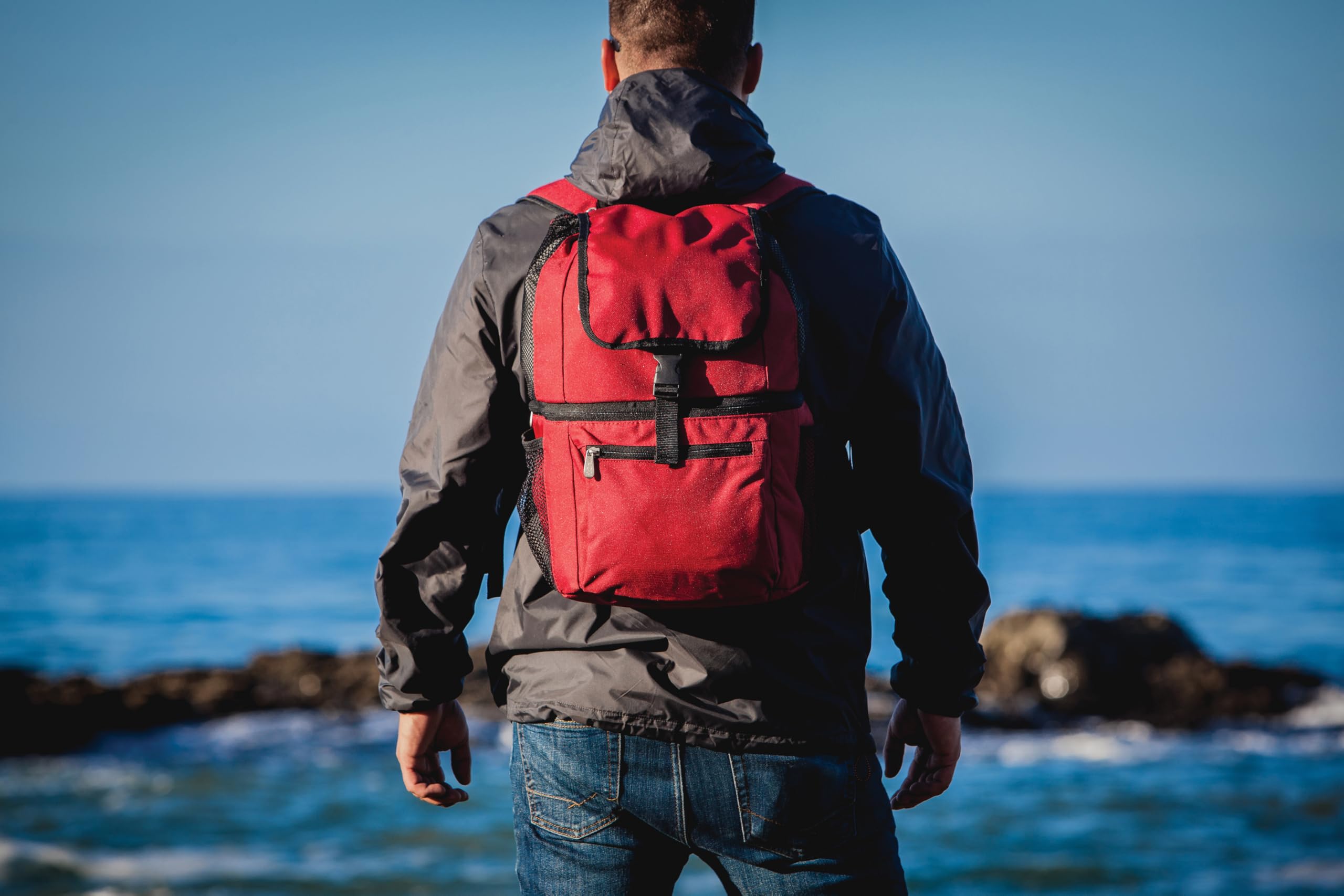 PICNIC TIME NFL Zuma Backpack Cooler - Insulated Soft Cooler Backpack for Lunch, Picnics, Beach & Outdoor Adventures | Portable Cooler Bag for Sports, Camping & Tailgating