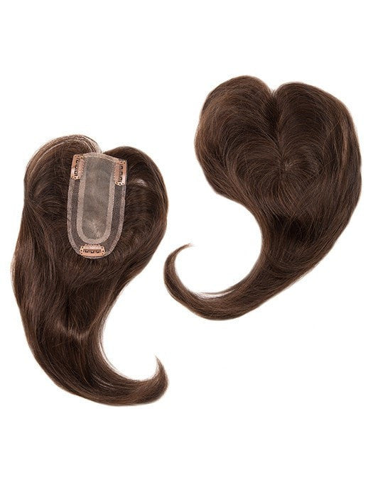 Human Hair Lace Front Topper - Full Mono Base Add On Hairpiece | Natural Looking Hair Replacement for Thinning Hair | Perfect for Daily Wear & Special Occasions