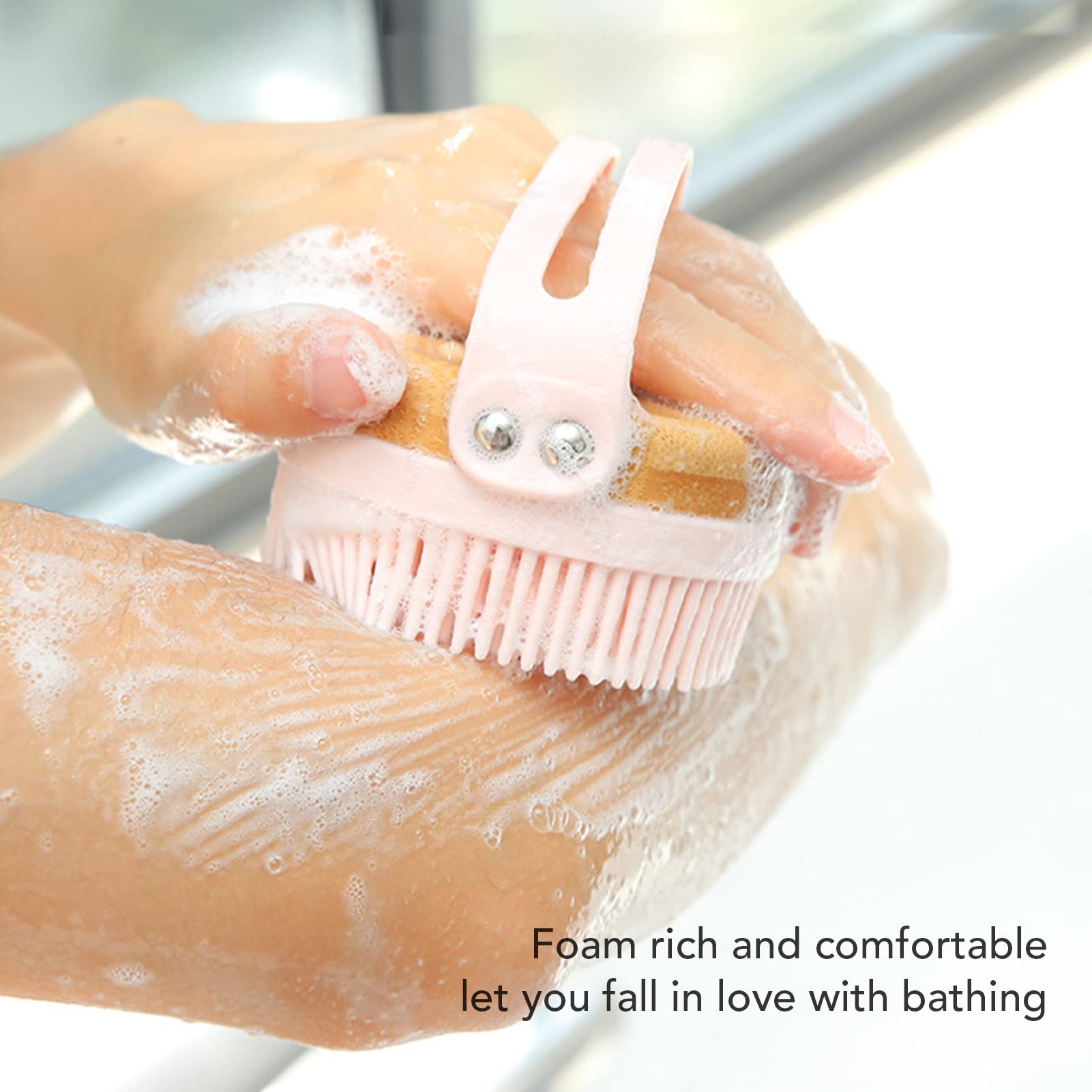 Silicone Body Scrubber & Scalp Massager - Exfoliating Shower Brush for All Skin Types | Bath & Spa Essential