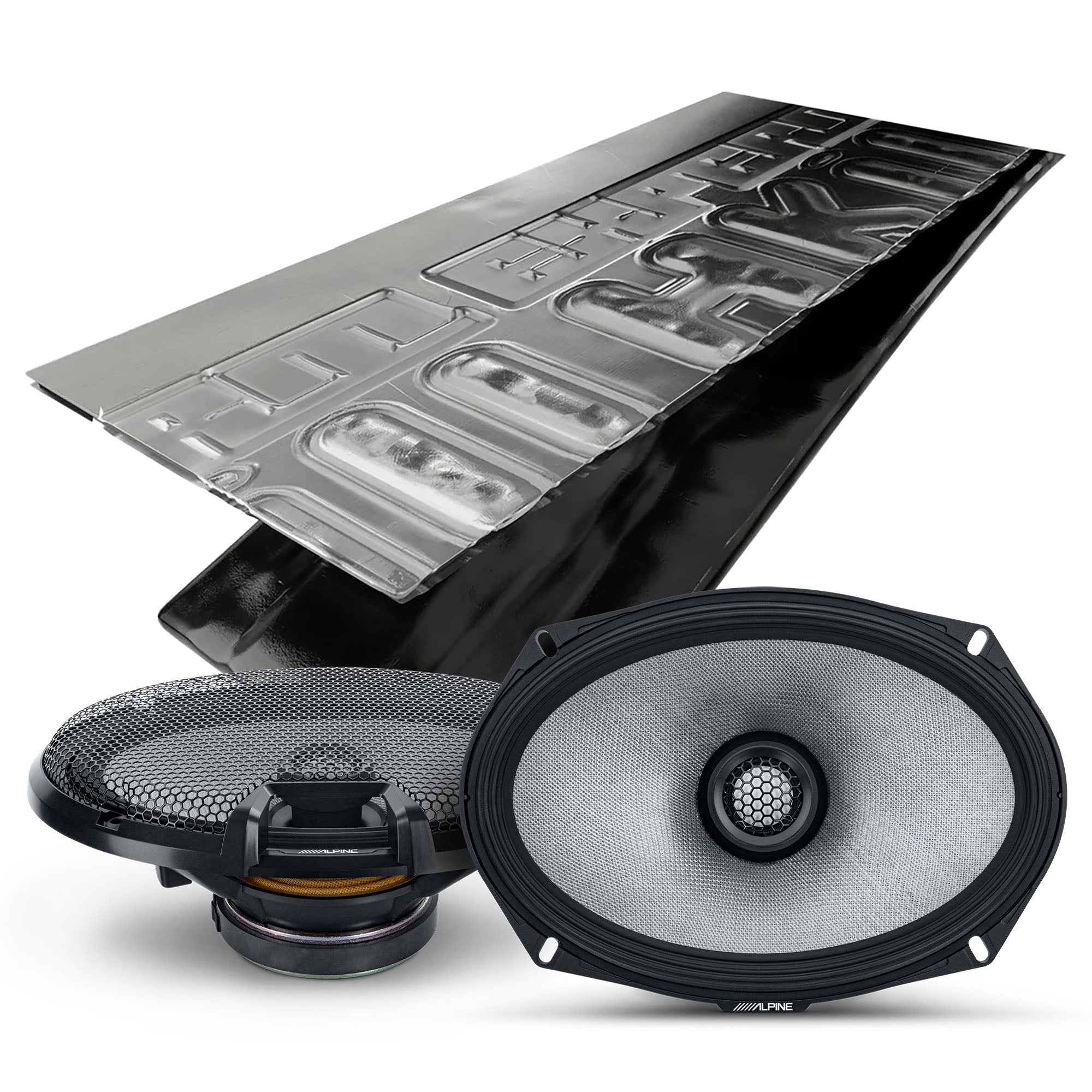 Alpine R2 S69 R Series 6x9 Inch 2-Way High Resolution Car Speakers with Sound Damping Kit - Premium Audio Upgrade for Trucks, SUVs & Sedans - Perfect for Road Trips & Daily Commuting