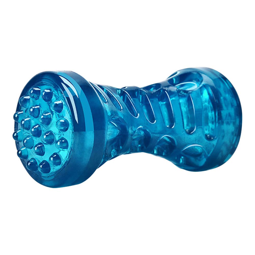Huaheng Durable Rubber Chew Bone Toy for Dogs - Teeth Cleaning, Squeaky, Bite Resistant - Perfect for Aggressive Chewers & Puppy Teething Relief