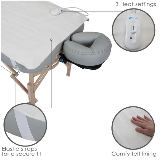 Earthlite Bodyworker's Choice Professional Massage Table Warmer - Heating Pad for Spa, Therapy & Home Use - Perfect for Massage Therapists & Relaxation