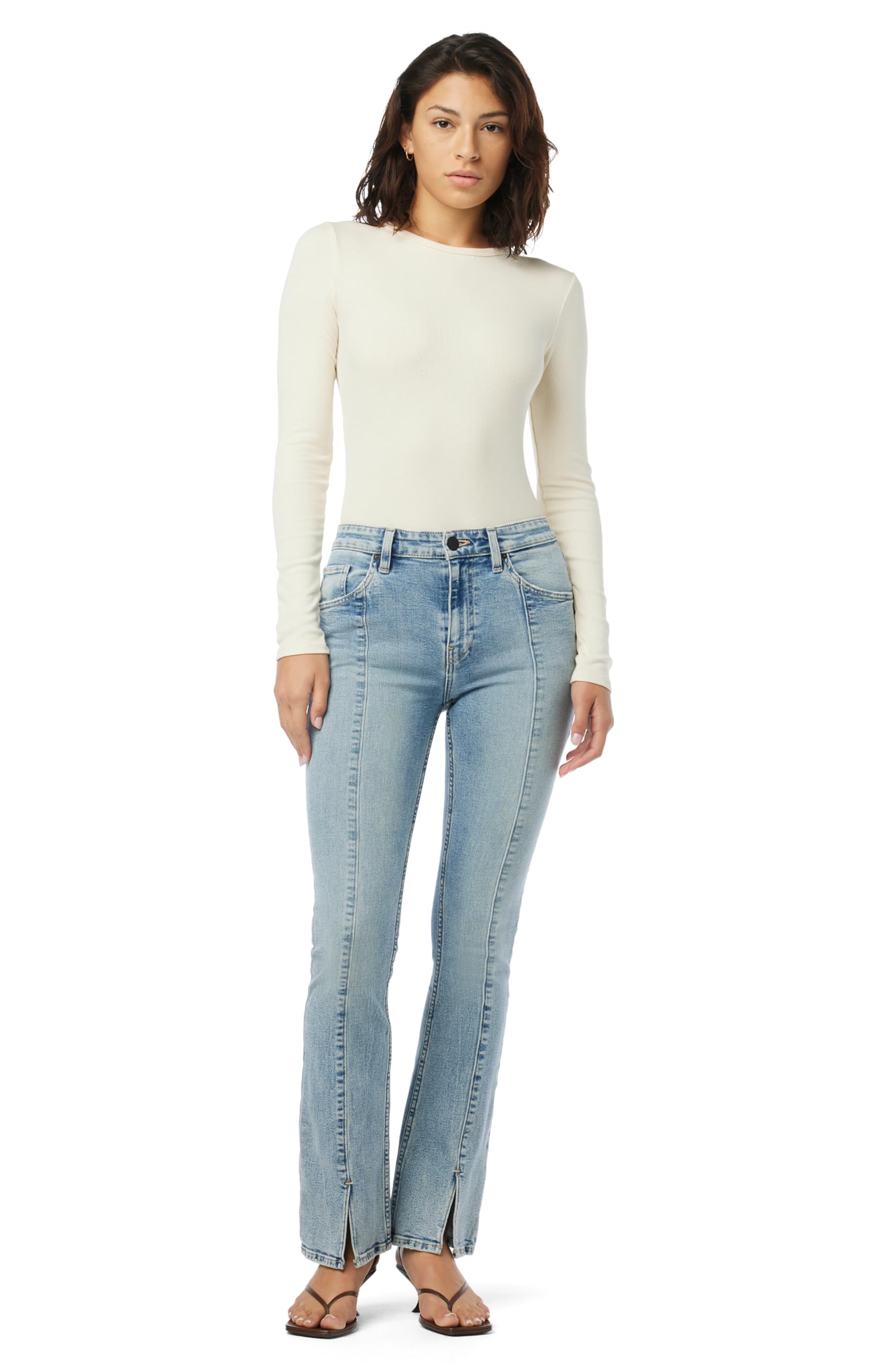 HUDSON Women's Barbara High-Rise Bootcut Jeans - Slim Fit Stretch Denim Pants for Casual Wear & Night Out