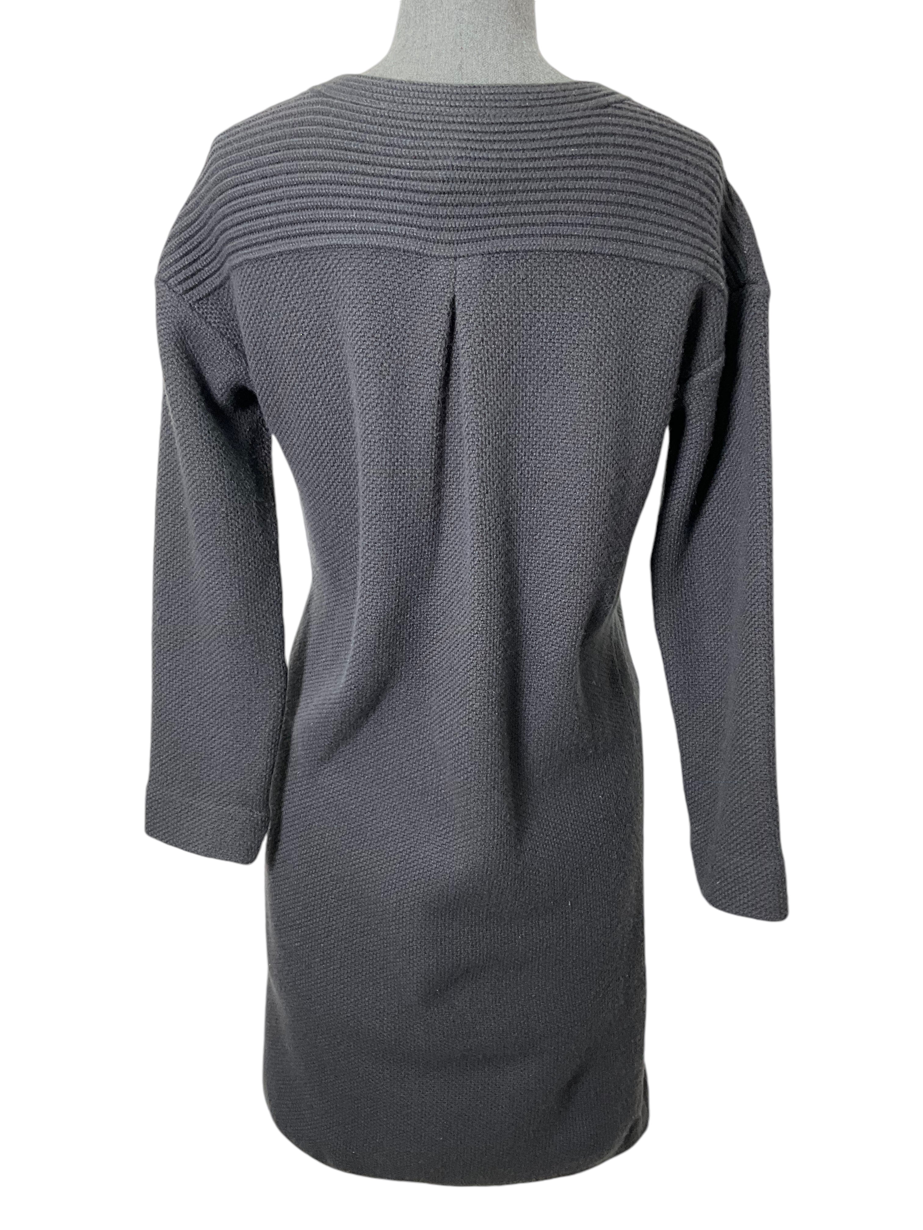 LORO PIANA Baby Cashmere Midi Dress with Front Pockets - Size S | Soft Luxury Cashmere Dress for Women | Perfect for Office, Brunch & Special Occasions