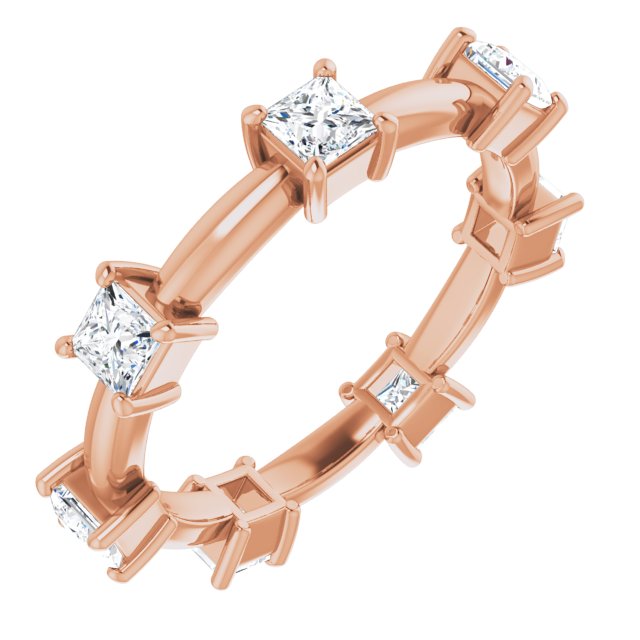 1.26 Carat Princess Cut Diamond Eternity Band Ring for Women - Perfect for Weddings, Anniversaries & Special Occasions