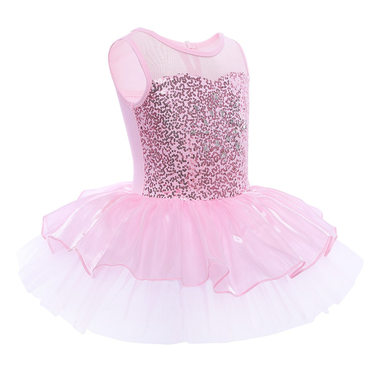 Agoky Girls Sleeveless Ballet Leotard with Tutu Skirt - Dance Costume for Kids, Toddler Ballerina Outfit - Perfect for Ballet Class, Recital, Dance Performance & Dress Up Play