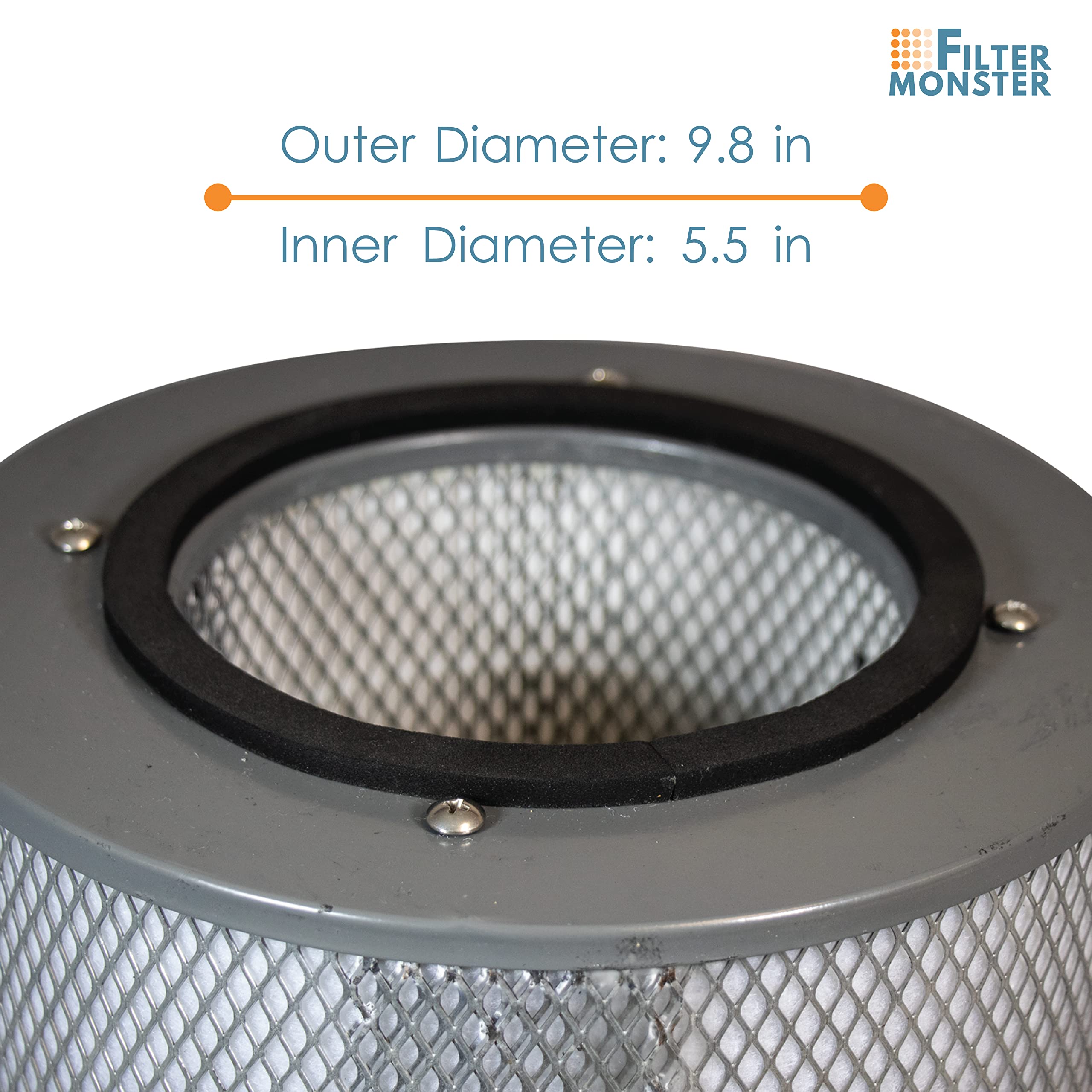 True HEPA Replacement Filter Compatible with Austin Air Healthmate Junior - Includes White Carbon Pre-Filter | Filter-Monster.com | Perfect for Home Air Purification & Allergy Relief