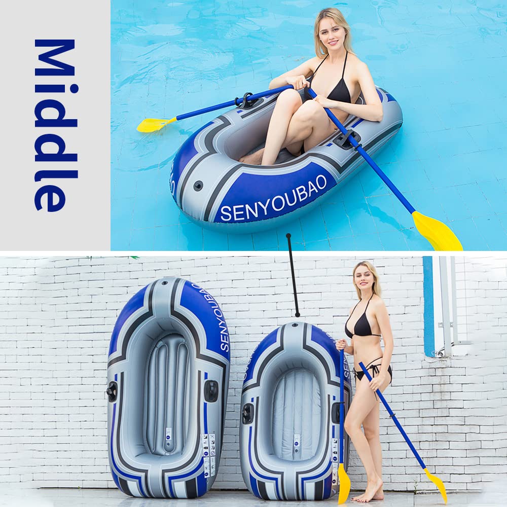 BESTHLS Inflatable Boat for Swimming, Fishing & Lake Activities - Portable Air Boat for Pool, Beach & Outdoor Water Fun