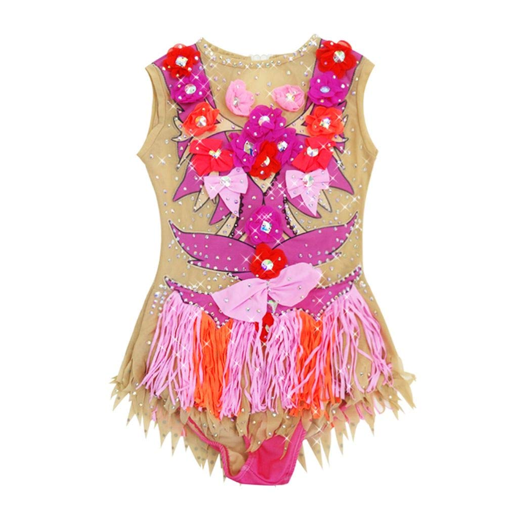 LIUHUO Women's Girls Rhythmic Gymnastics Leotard - Competition Dance Costume for Artistic Performance - Perfect for Kids Ballet, Gymnastics Shows & Dance Recitals