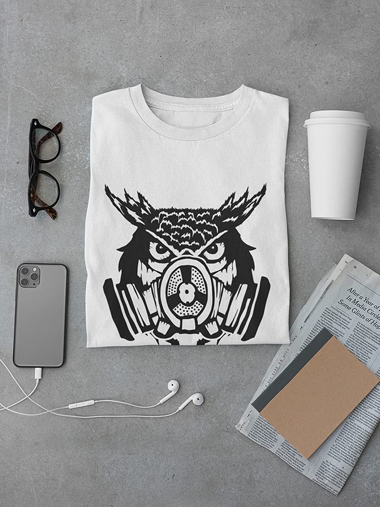 Gas Mask Owl Graphic T-Shirt for Men - Trendy Streetwear & Urban Fashion Tee - Perfect for Casual Outfits, Concerts, and Festivals