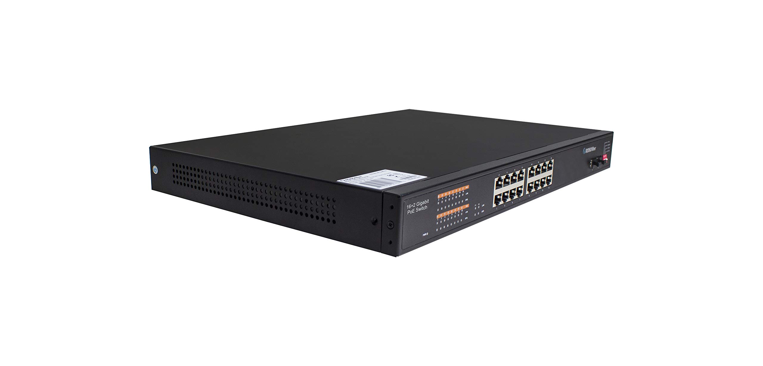 GES-1602A-PSE 16+2 Port Gigabit PoE Switch with 350W Budget - High Power Ethernet Network Switch for Office, Home Security Cameras & Smart Devices