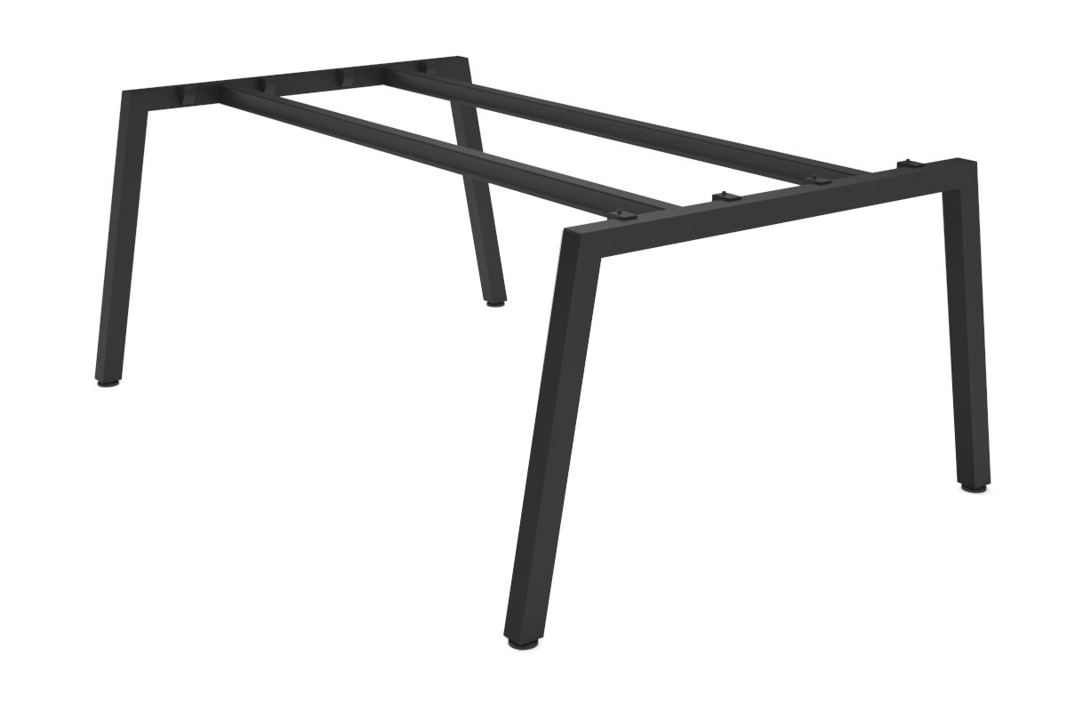 Quadro A Legs Table Frame - Heavy Duty Black Metal Base for Dining, Work, or Conference Tables - Perfect for Home, Office, and Restaurant Use