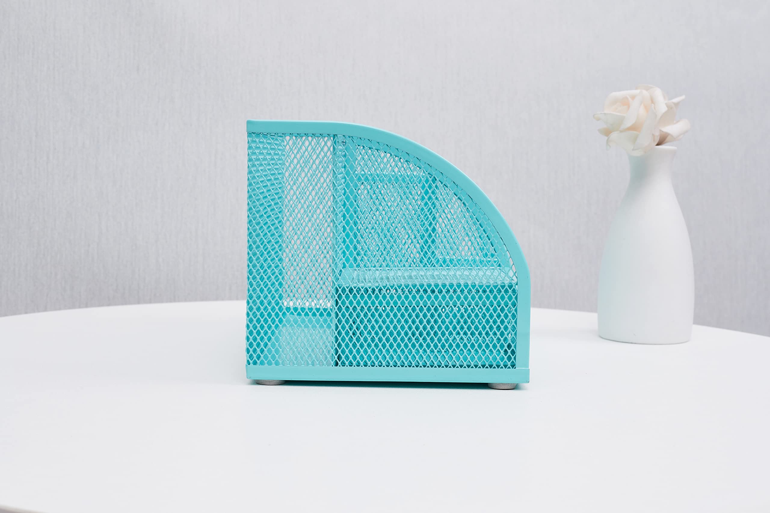 Anova Mesh Desk Organizer with 7 Compartments & Drawer - Office & Home Storage