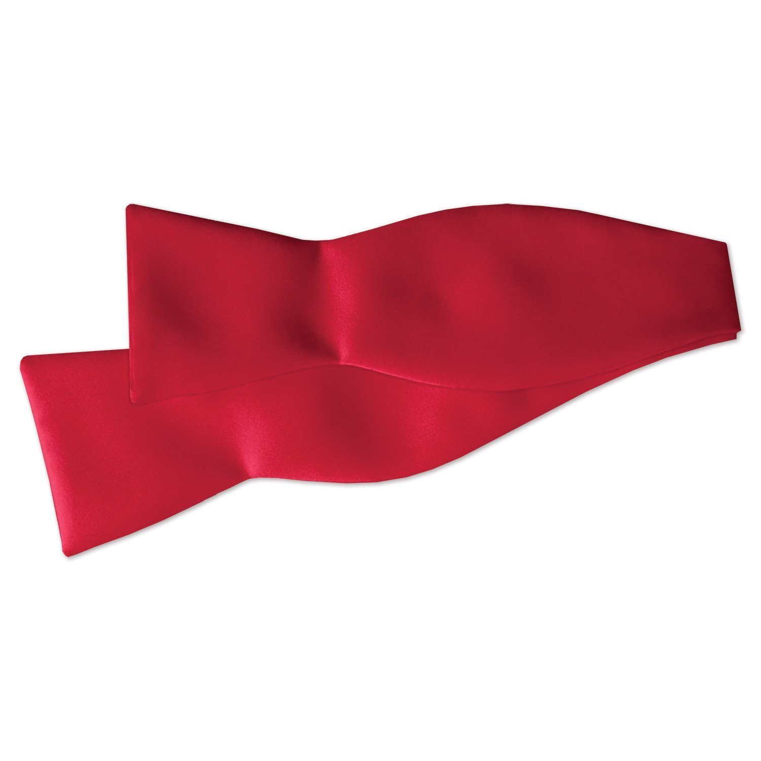 Elegant Red Satin Self-Tie Bow Tie for Men - Classic Formal Neckwear for Weddings, Prom & Special Occasions