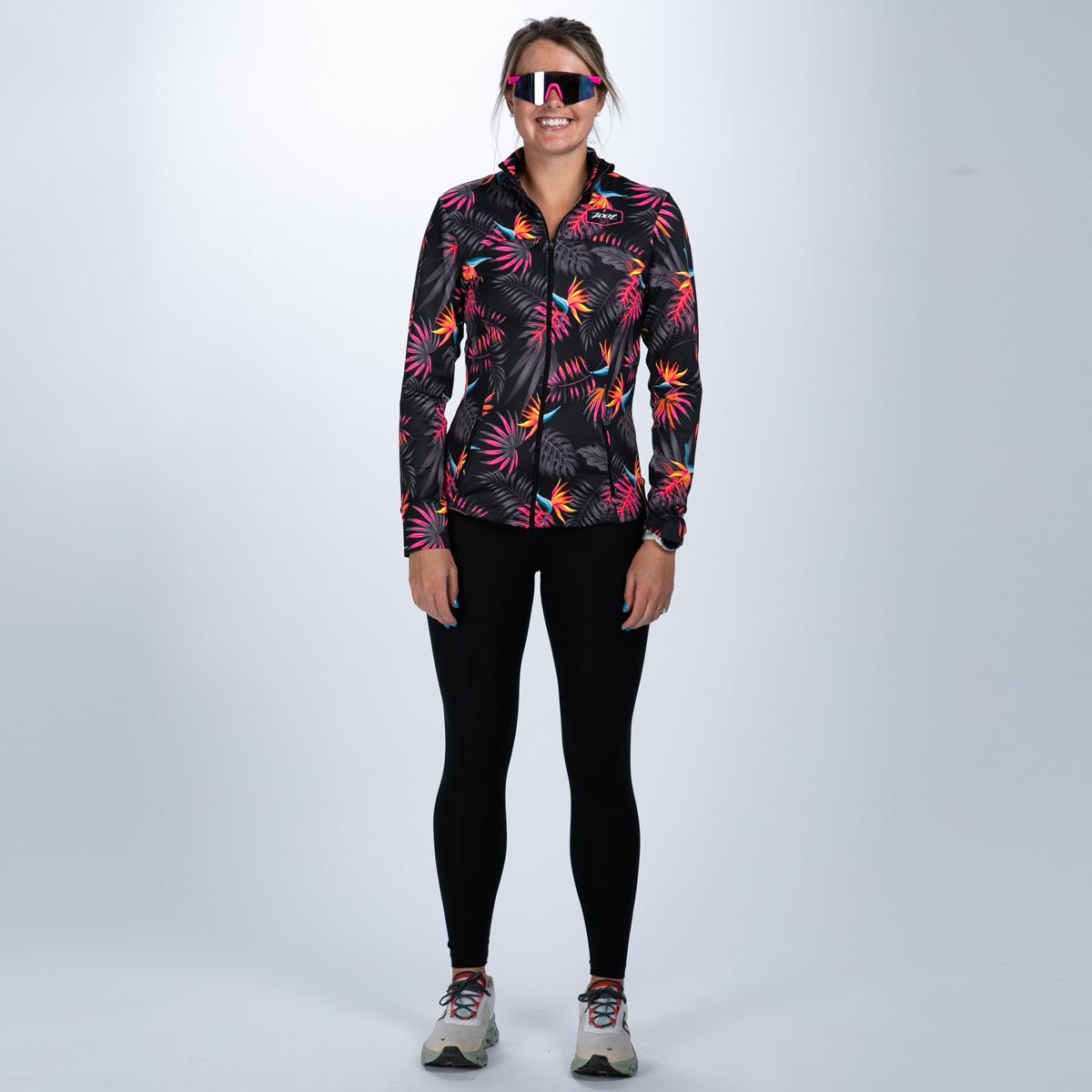 Women's Limited Edition Run Pulse Jacket - Lightweight Tropical Magic Design for Running & Outdoor Activities | Perfect for Jogging, Hiking & Gym Workouts