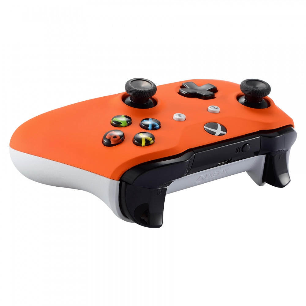 eXtremeRate Orange Replacement Front Housing Shell for Xbox One X & S Controller (Model 1708) - Customize Your Gaming Experience for Enhanced Comfort and Style