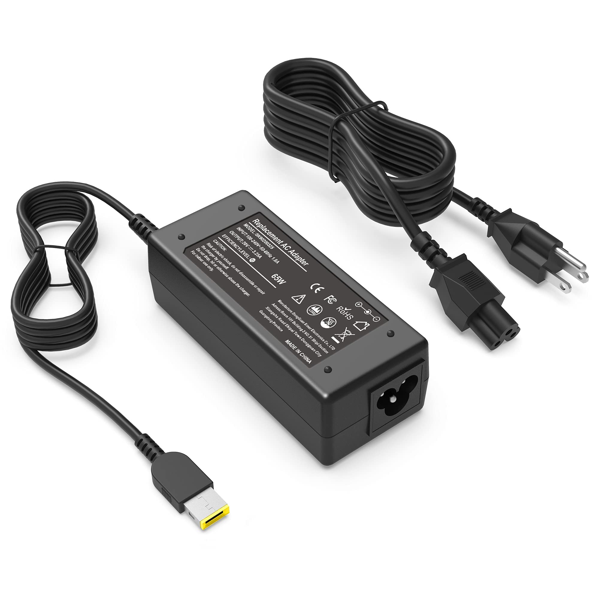 Original AC Adapter Charger for Lenovo IdeaPad Flex 15 59393845 59393854 59393856 - Power Supply Replacement for Home Office & Travel Use