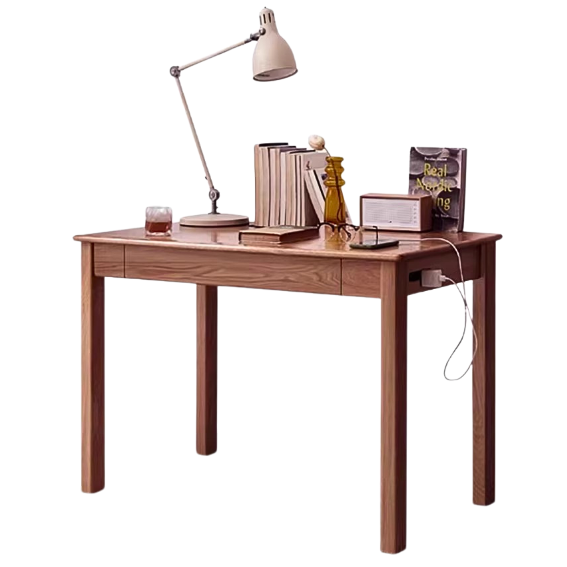 39.4x23.6x29.5 inch / 100x60x75сm / walnut color / Ash single drawer desk