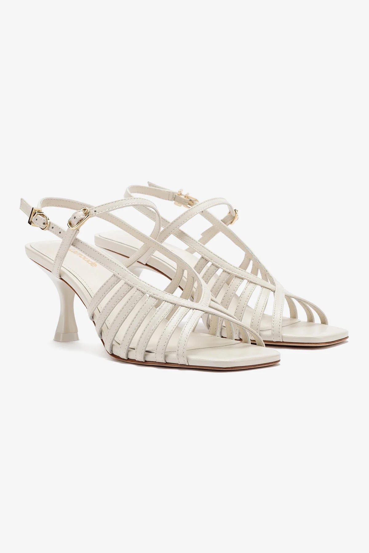 Leandra Ivory Leather Sandals for Women - Comfortable & Stylish Summer Casual Shoes for Beach, Walking, and Outdoor Activities