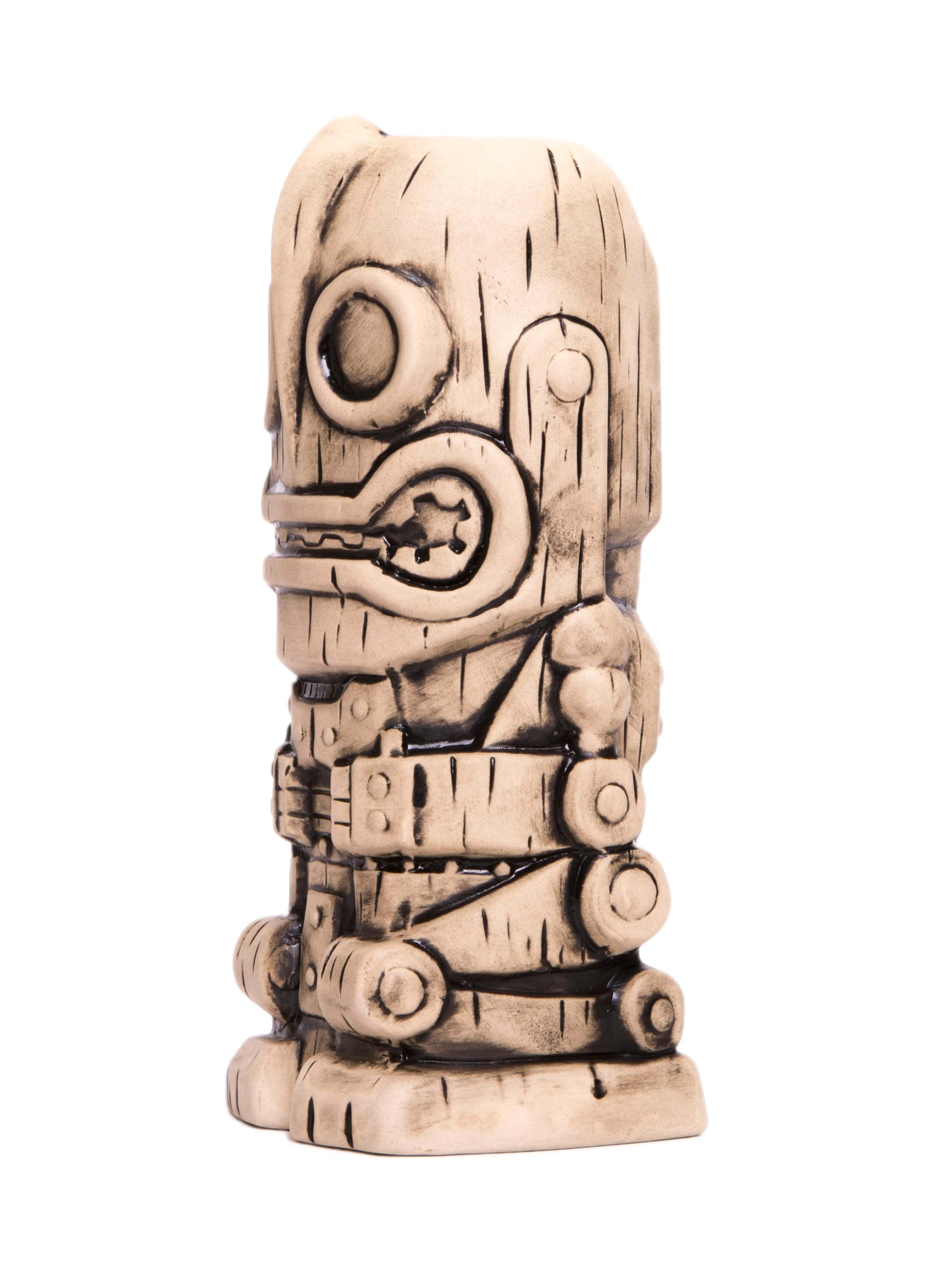 Iron Giant Ceramic Tiki Mug - Handcrafted Bone Design for Tropical Cocktails & Home Bar Decor - Perfect for Luau Parties, Tiki Bars & Gift Giving