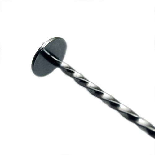 BarConic Disk Bar Spoon 50cm - Professional Stainless Steel Cocktail Mixing Spoon for Bartenders - Perfect for Mixing Drinks, Layering Cocktails, and Home Bar Use