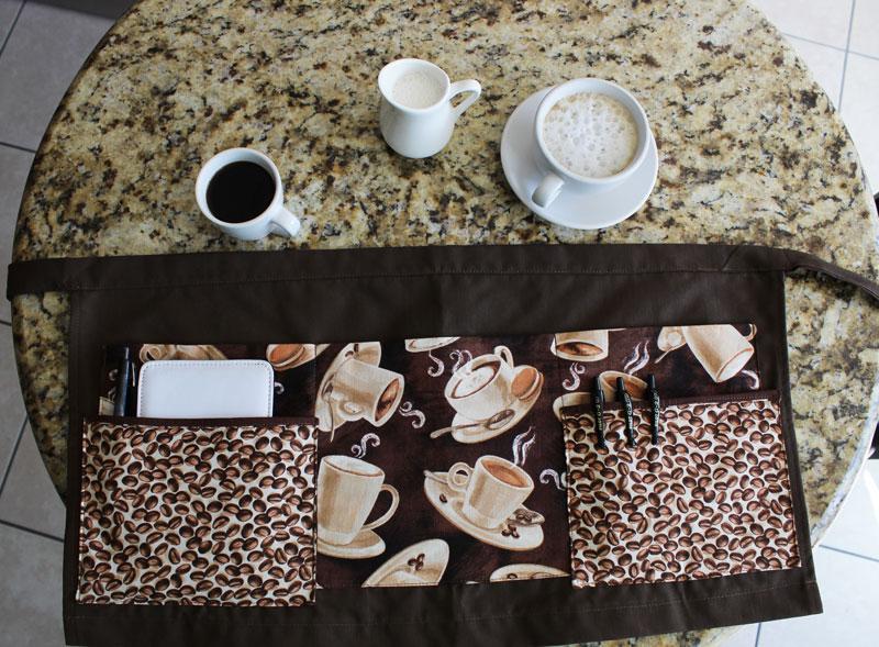 Professional Barista Apron with 5 Pockets - Stylish & Functional Coffee Shop Accessory for Baristas, Home Brewers & Coffee Lovers