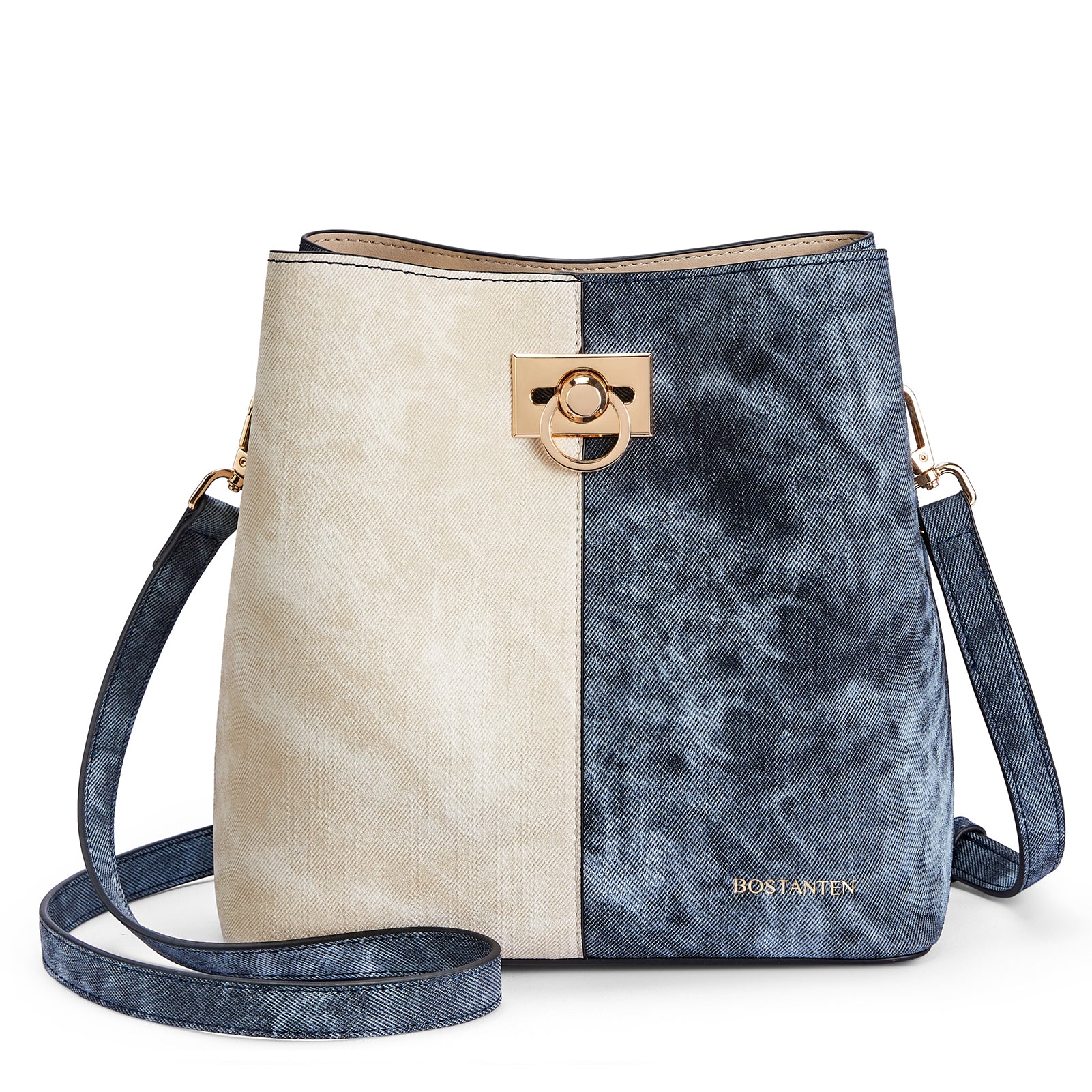 Blue with Beige