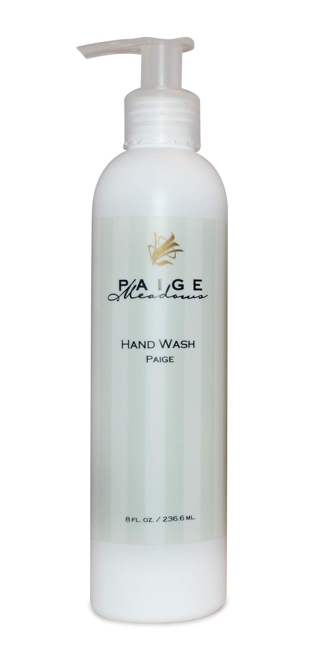 Paige Hand Wash - 8 oz Natural Liquid Soap for Gentle Cleansing | Moisturizing & Refreshing | Perfect for Bathroom, Kitchen, and Office Use