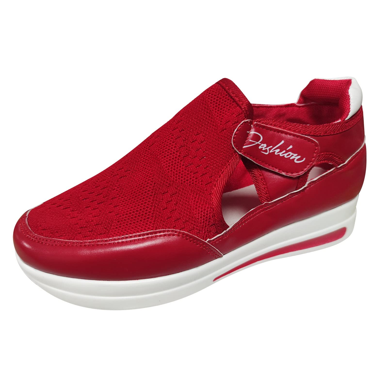Rvidbe Women's Heels & Fashion Sneakers - Non-Slip Athletic Walking Shoes for Women - Comfortable Loafers for Work, Travel & Casual Wear