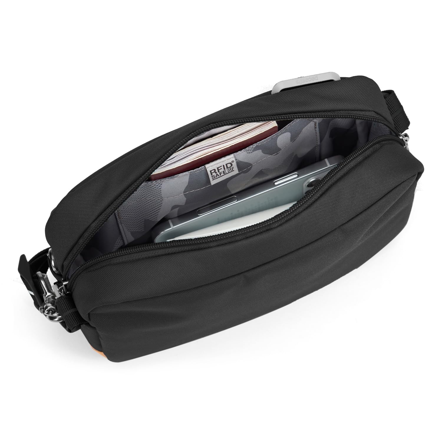 Pacsafe Go Anti-Theft Crossbody Bag - Secure & Stylish Travel Purse for Women & Men - Perfect for Commuting, Shopping & Sightseeing